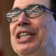 Treasury Secretary Steven Mnuchin addresses a conference on financial technology, or fintech, at the Federal Deposit Insurance Corporation April 24, 2019 in Arlington, Virginia.